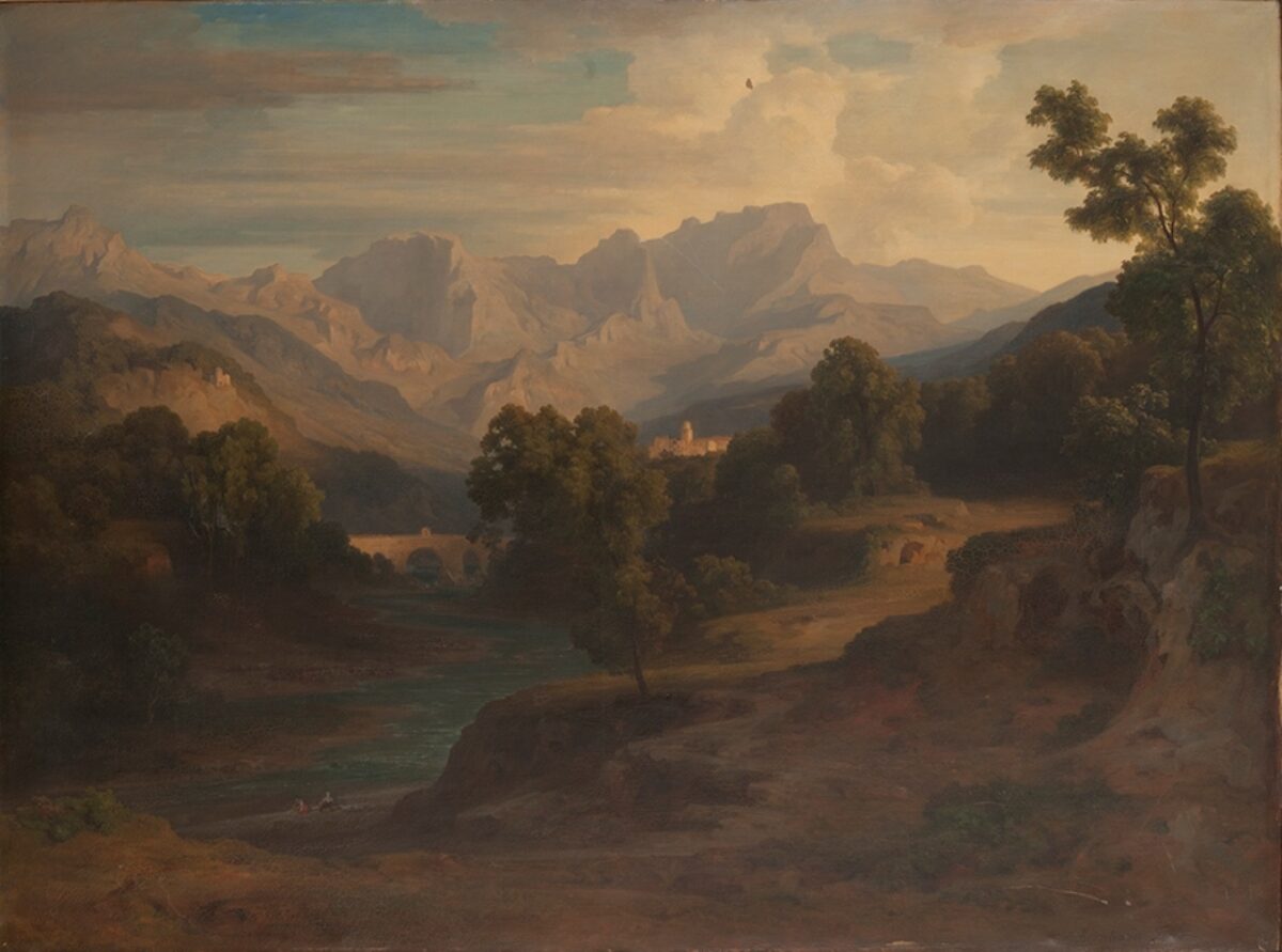 Bernhard Fries, Bei Massa di Carrara, Um 1865 