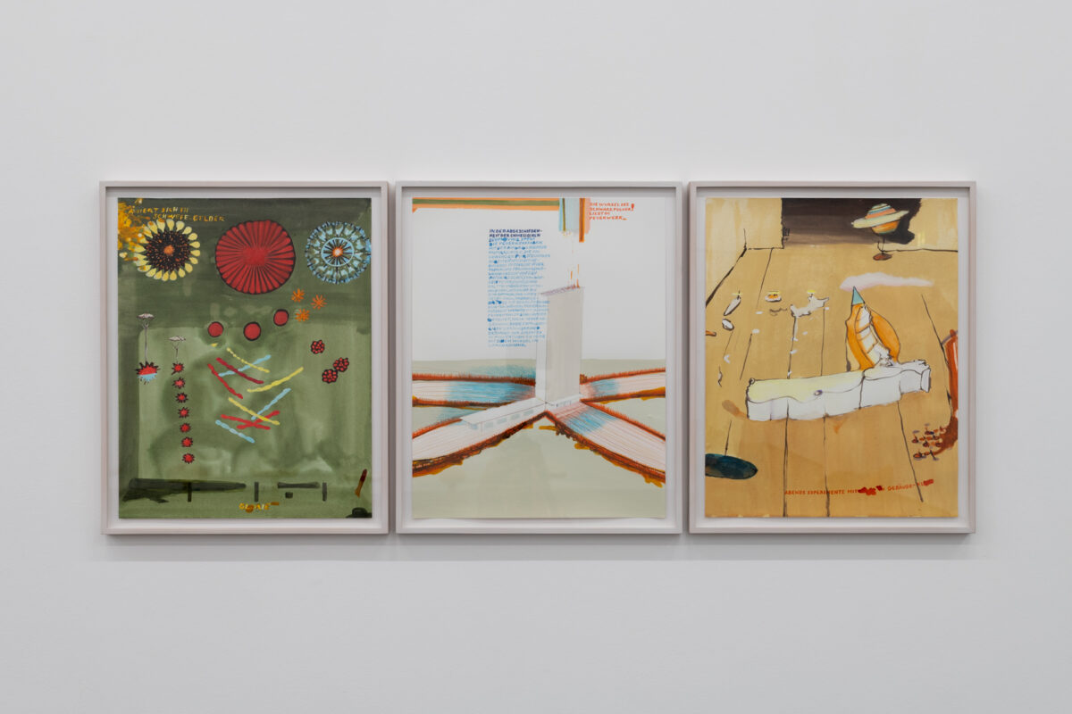 Ausstellungsansicht von verschiedenen Kunstwerken im Aargauer Kunsthaus.