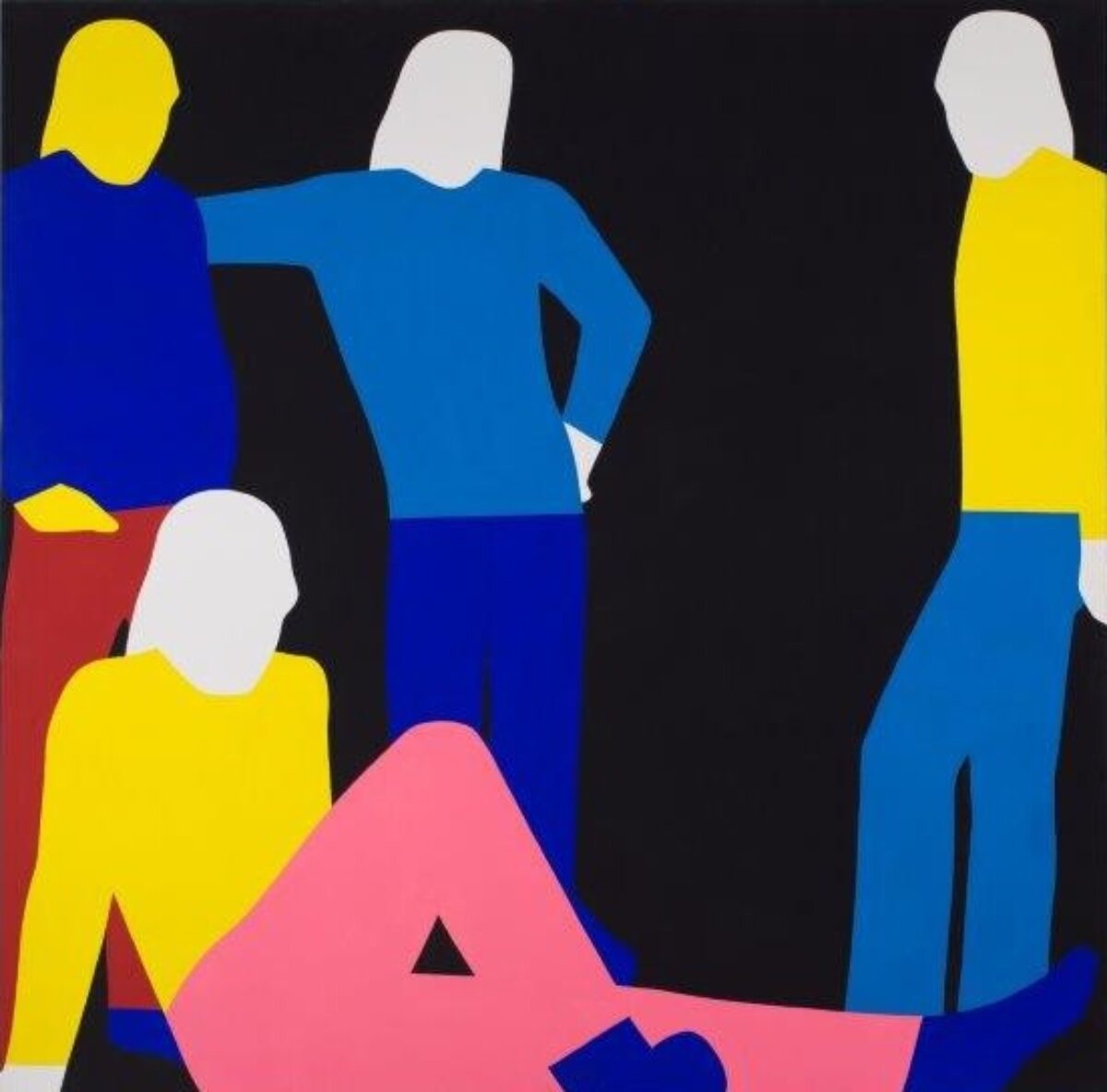 Franz Gertsch, Vier Rolling Stones, 1968 