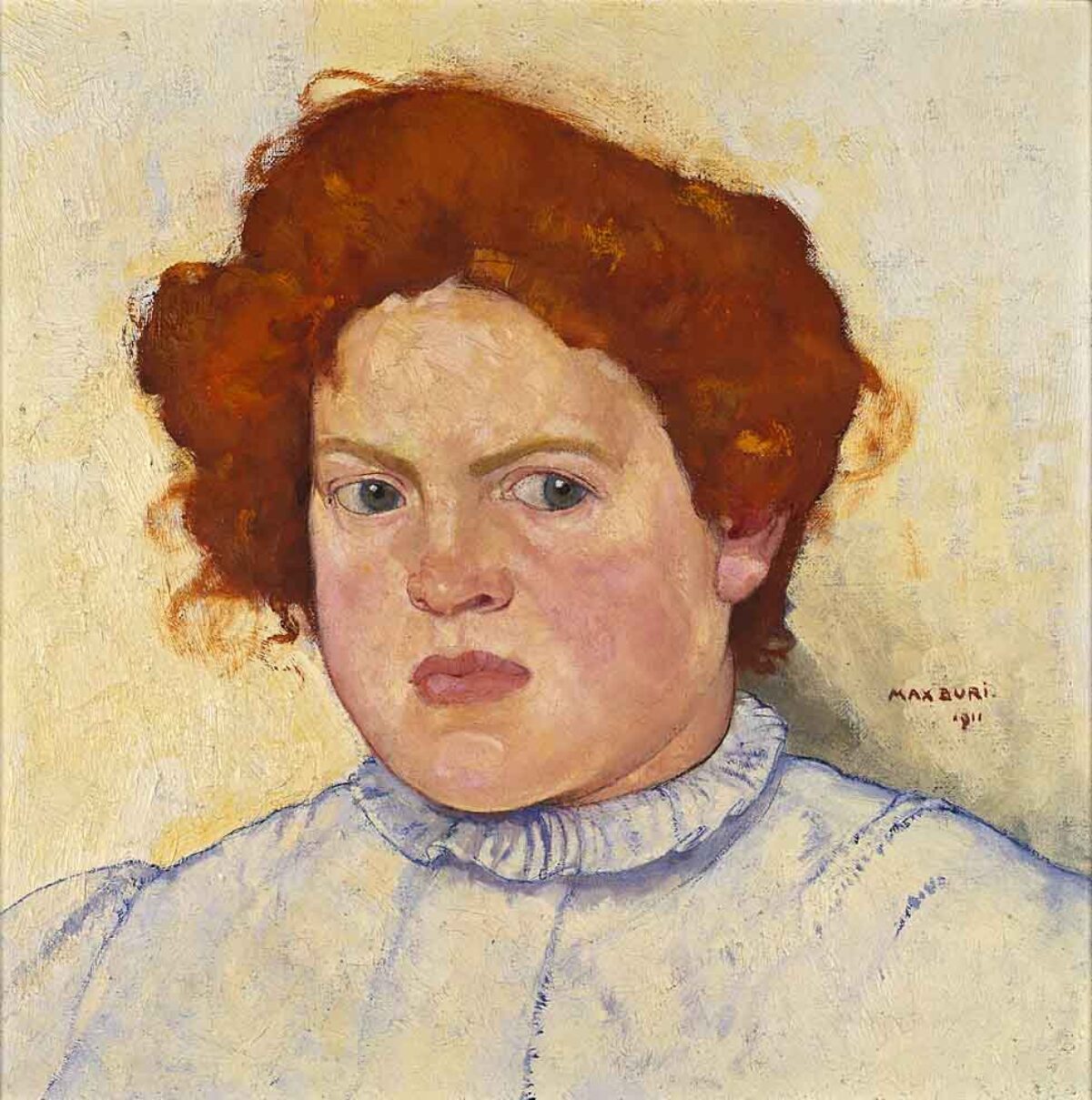 Max Alfred Buri, Bildnis eines rothaarigen Mädchens, 1911 