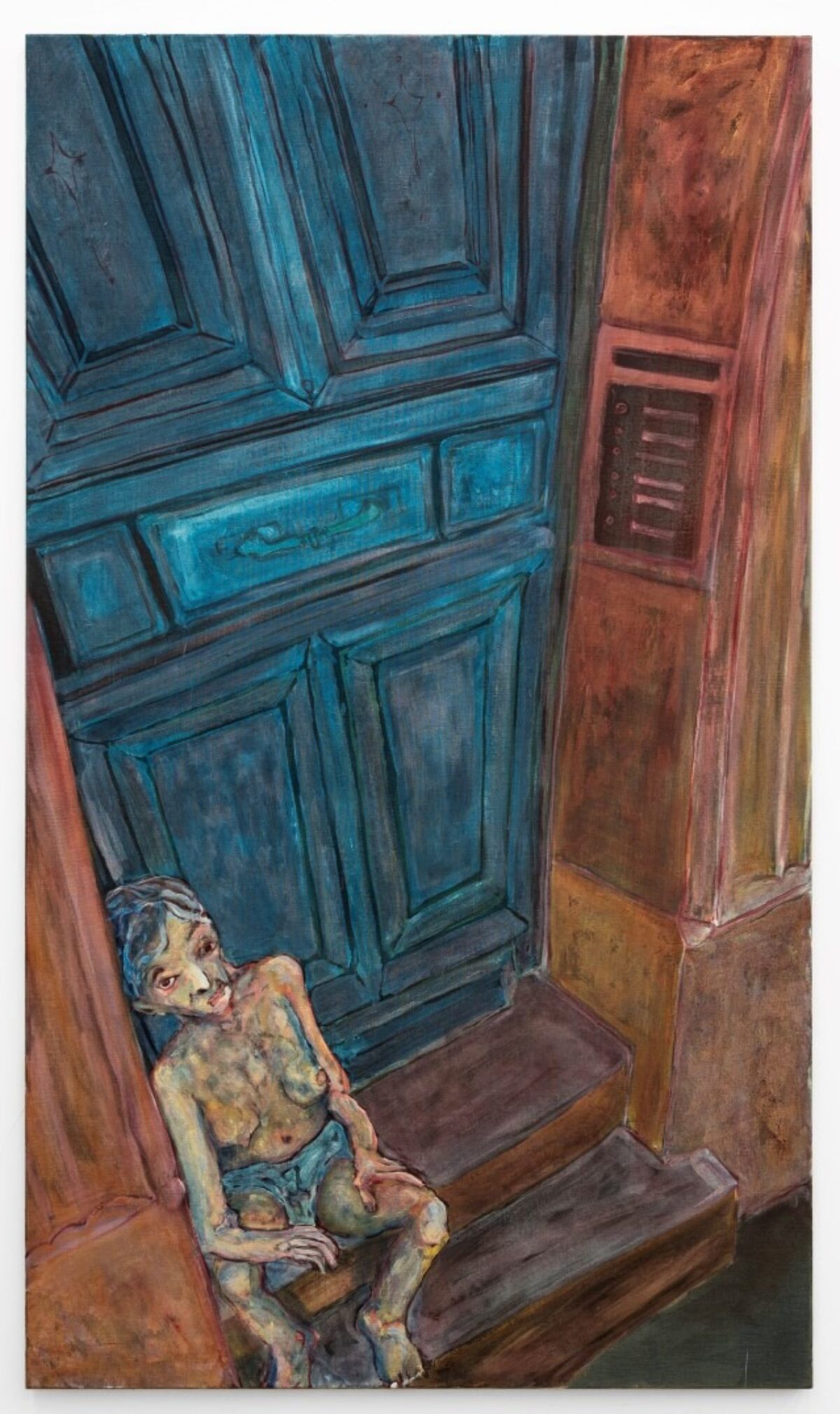 Andriu Deplazes, Regard tordu sur corps assis, 2023 