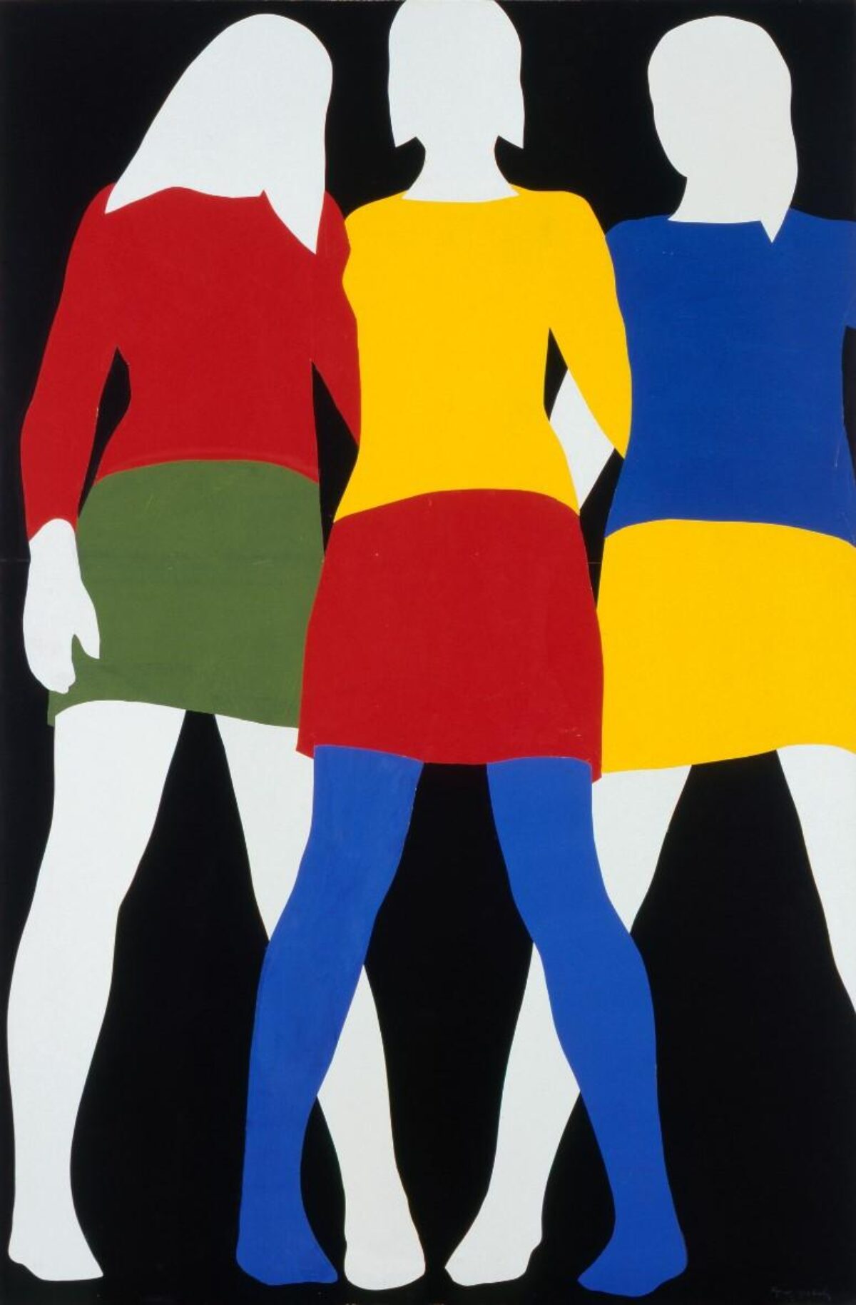 Franz Gertsch, Mireille, Colette, Anne, 1967 