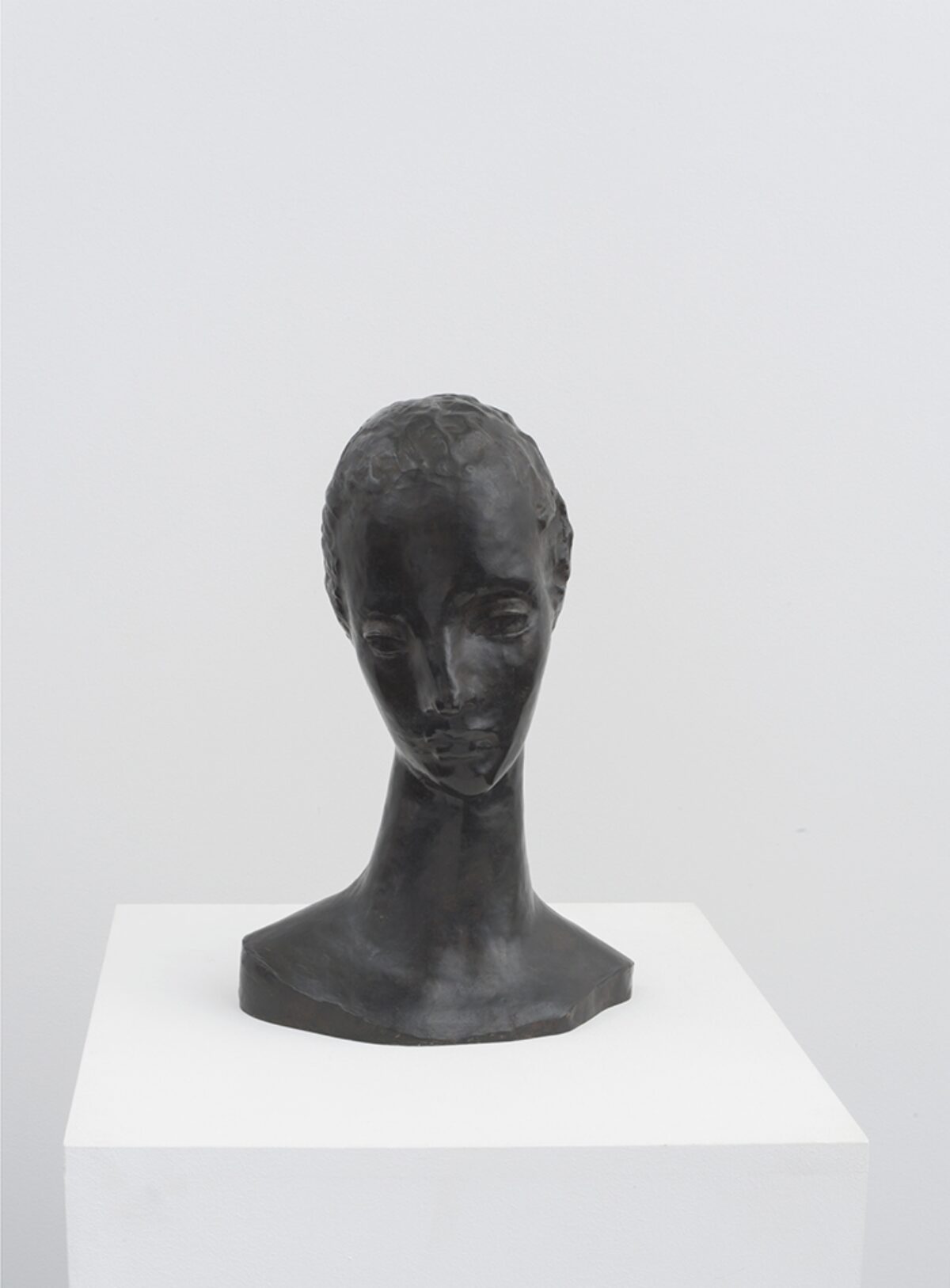 Wilhelm Lehmbruck, Mädchenkopf auf schlankem Hals, Um 1913/14 