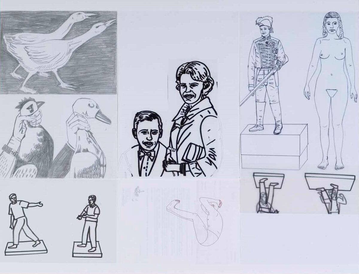 Alex Hanimann, gegenüberstellen II (Aus der Serie Muster, Modelle, Verfahrensweisen I-XX), 2007 