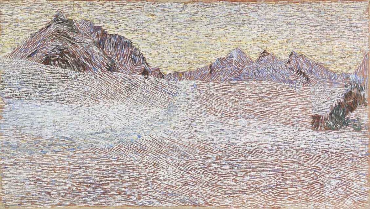 Giovanni Segantini, Paesaggio alpino, 1898 - 1899 