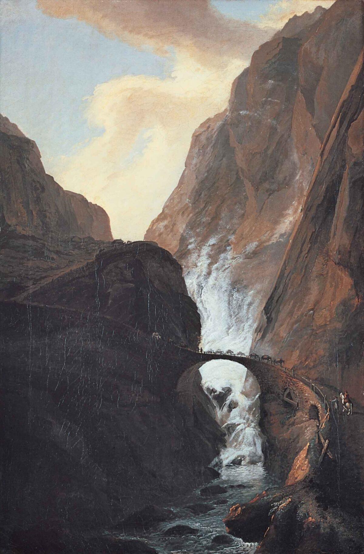Caspar Wolf, Die Teufelsbrücke in der Schöllenen, um 1777 