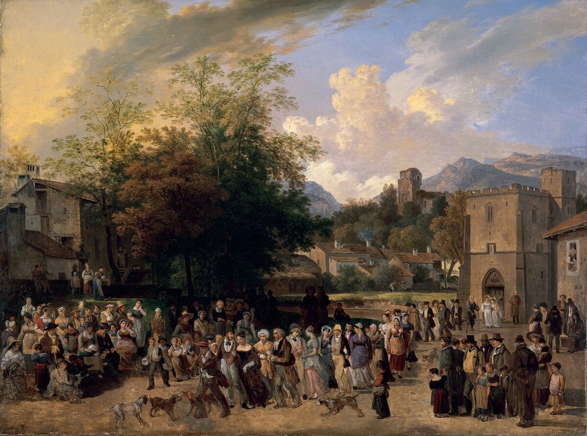 Wolfgang-Adam Töpffer, Hochzeit auf dem Dorf, Um 1830 