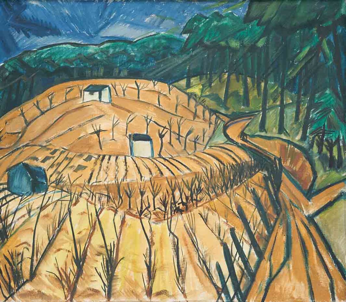 Erich Heckel, Märkische Landschaft (Gärten in der Mark), 1912 - 1913 