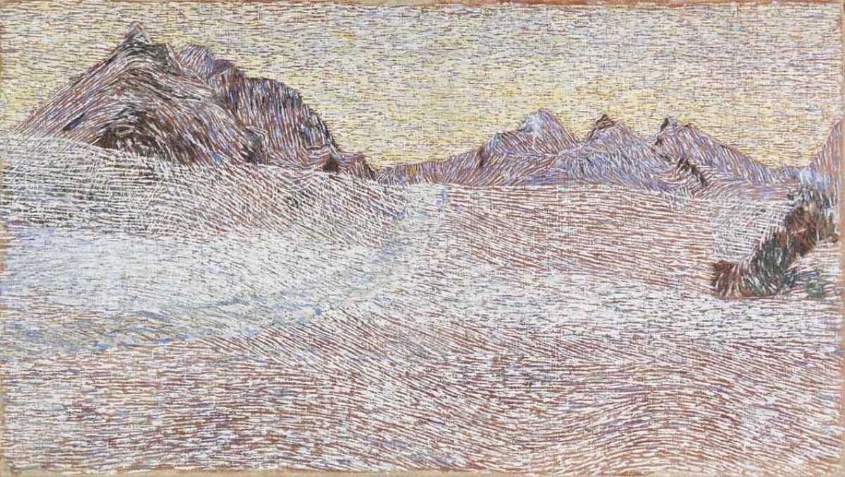 Giovanni Segantini, Paesaggio alpino, 1898 - 1899 