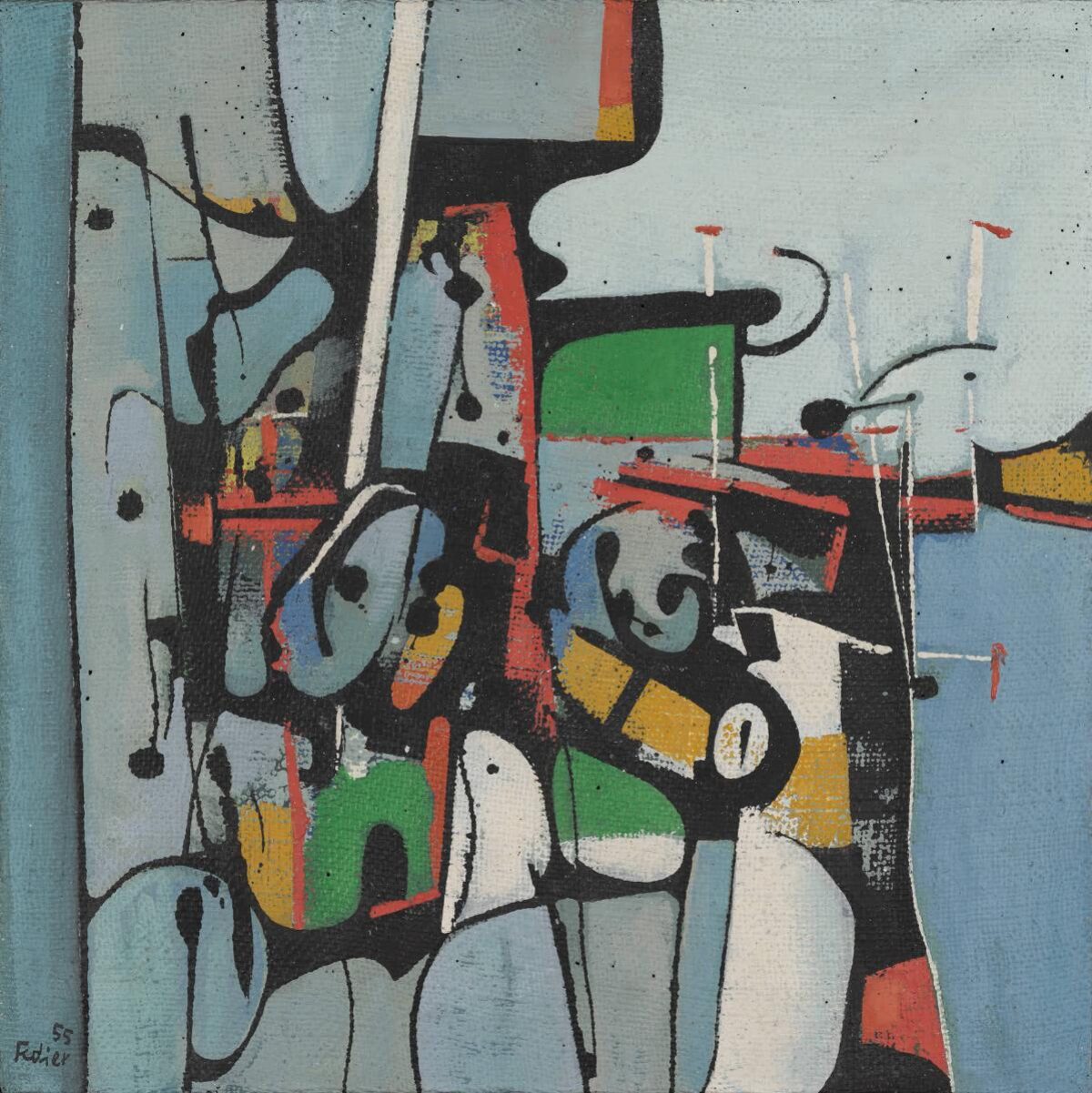 Franz Fedier, Artist, Im Fels, 1955 