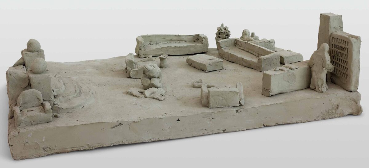 Peter Fischli
David Weiss, Charlie Parker, nachdem er Loverman gespielt hat und nackt in der Hotelhalle seine Kleider verbrennt, worauf ihn die andern nach Camarillo einliefern, 1981 