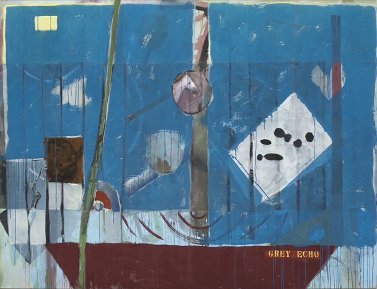 Rolf Winnewisser, Grey Echo (dreizehntes Bildtuch), 1987 - 1988 