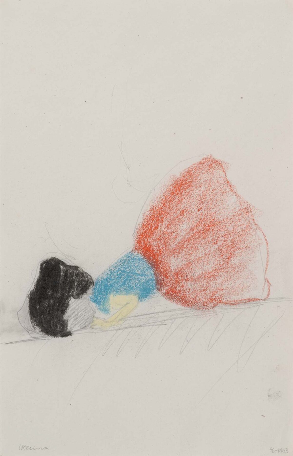 Leiko Ikemura, Ohne Titel (Liegende), 1996 