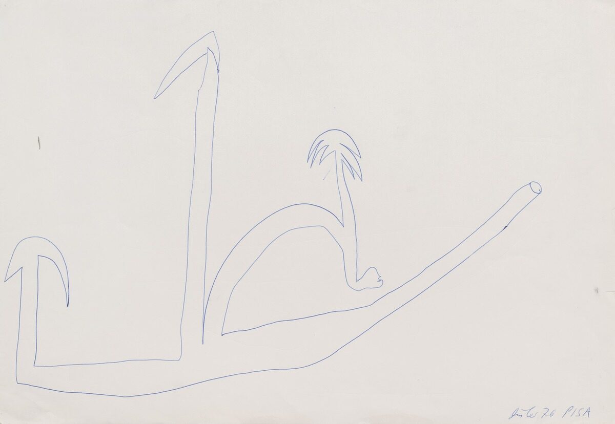 Martin Disler, Ohne Titel (PISA), 1976 