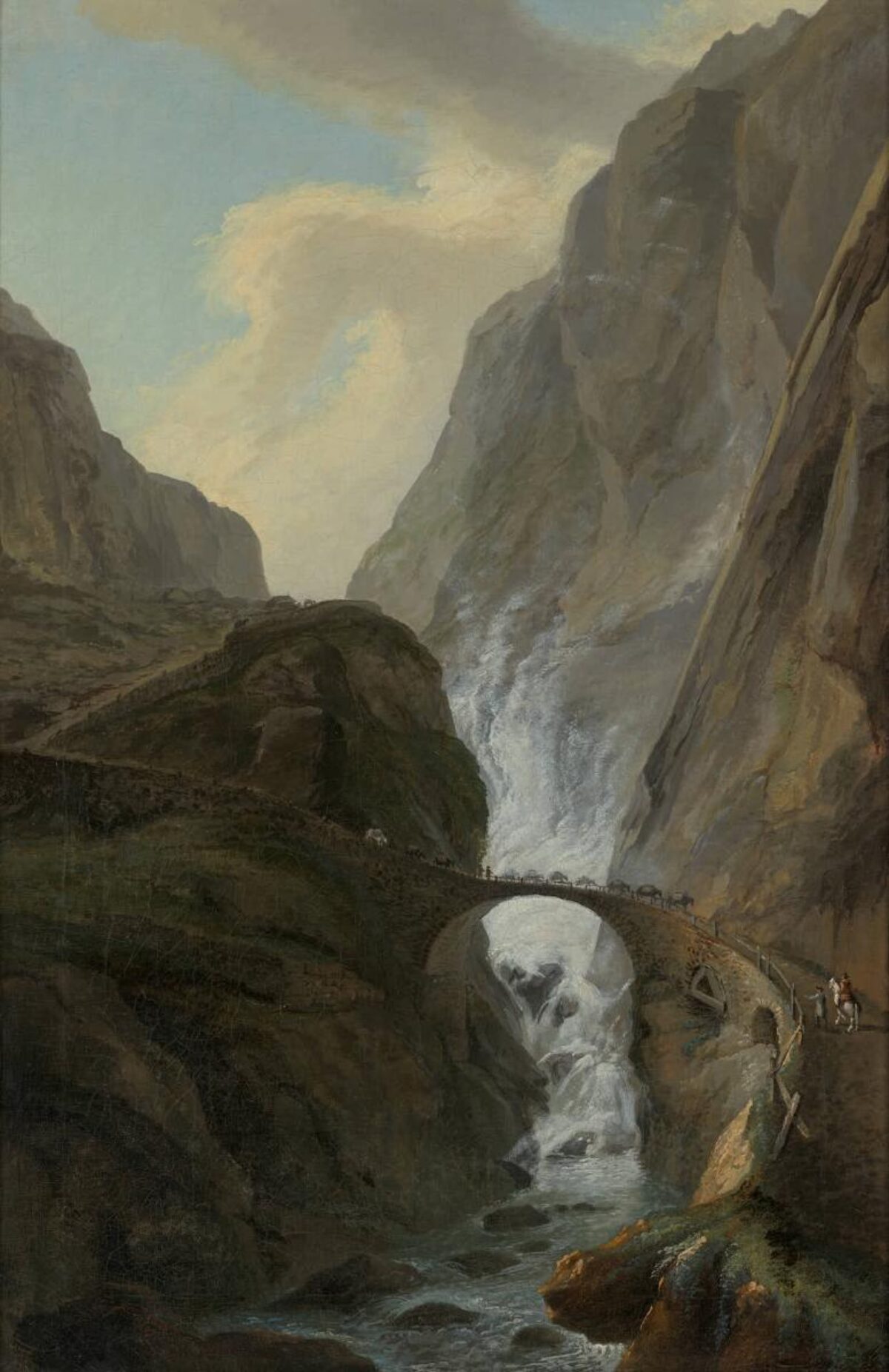 Caspar Wolf, Die Teufelsbrücke in der Schöllenen, um 1777 