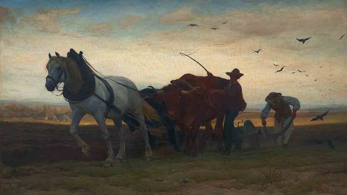 Johann Rudolf Koller, Der Pflüger, 1870 
