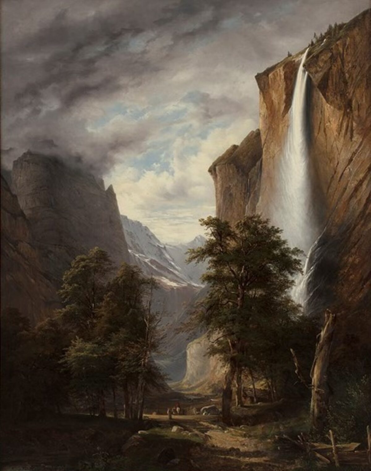 Alexandre Calame, Staubbach, 1837 