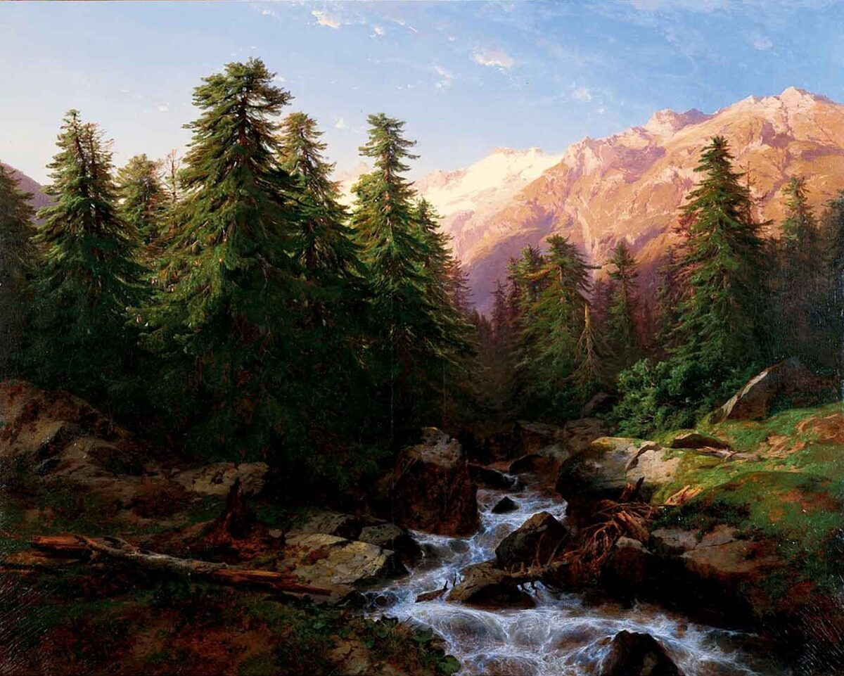 Alexandre Calame, Vue prise aux environs de la Handeck, 1860 