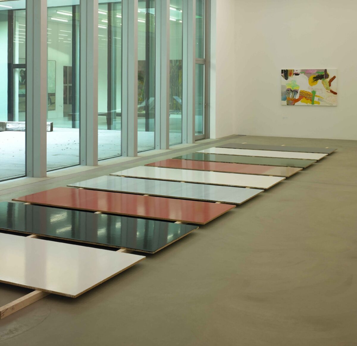Adrian Schiess, 42 flache Arbeiten, 1987-1990 